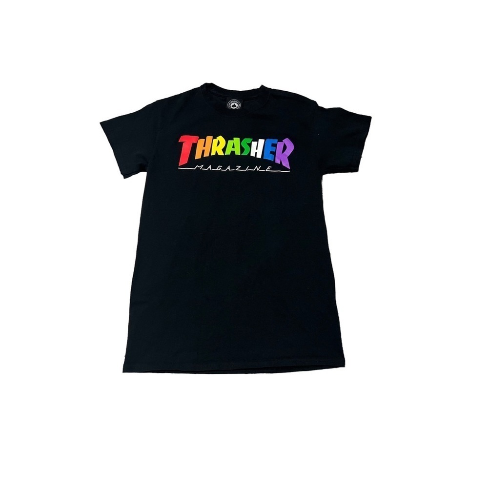 Thrasher Magazine Rainbow Logo Tee Size Small